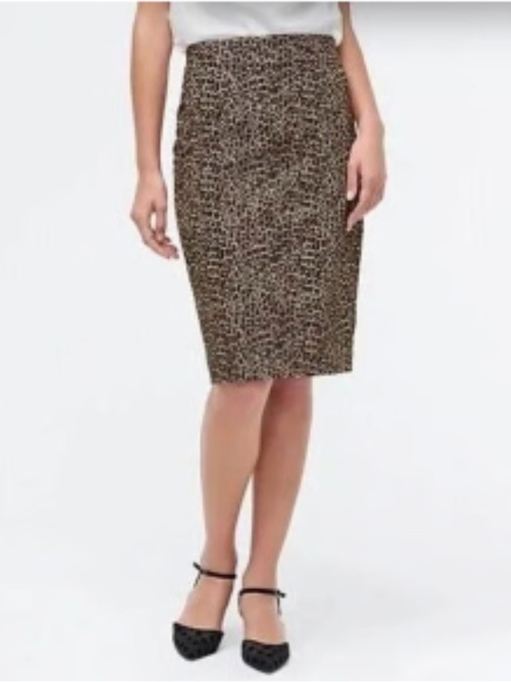 J. Crew animal print pencil skirt Size 0 Preppy Old money Office Mob wife